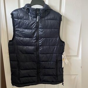 Calvin Klein Men's Dark Blue Puffer Vest NWT